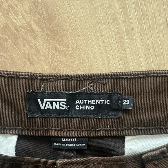Vans Brown Chino Pants - Picture 4 of 4